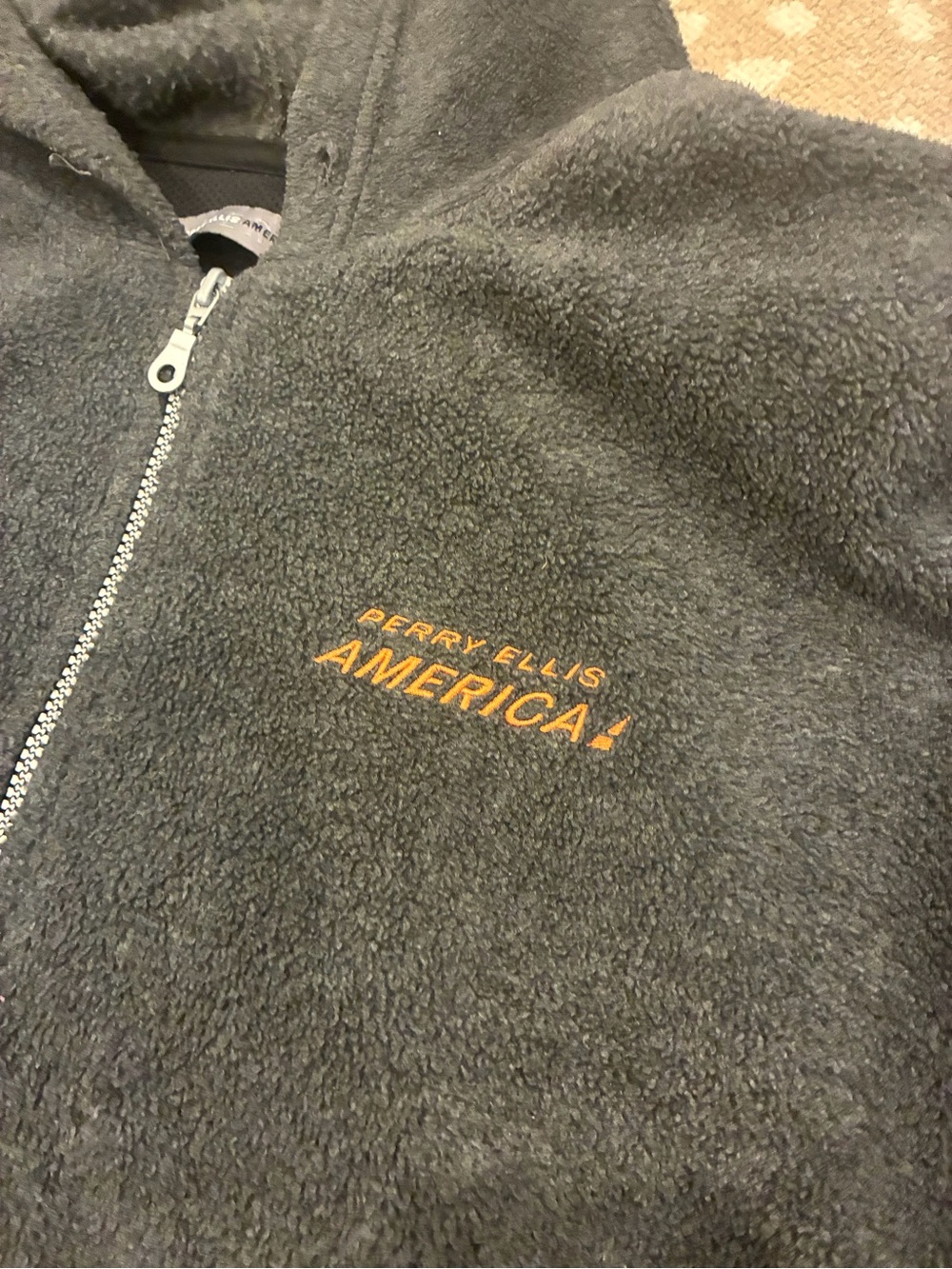 PERRY ELLIS grey sweat suit Men’s Half-Zip Hoodie & joggers